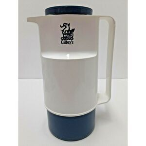 Vintage Gilbey's Scotch Whiskey Thermos | Invicta Vacuum Jug Crafe‎ Hot or Cold